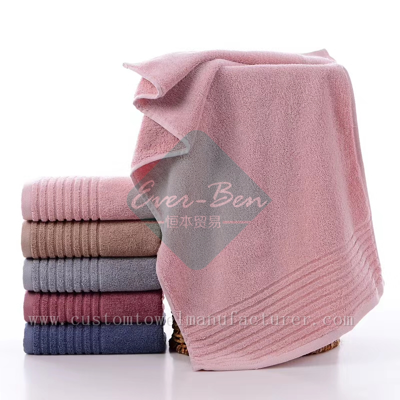 China Bulk Custom fancy towels Supplier|Bespoke Pattern Pink Bamboo Bathroom Towels Wholesaler|Bamboo Shower Towels Factory for Swizerlands Finlands Ireland America Australia